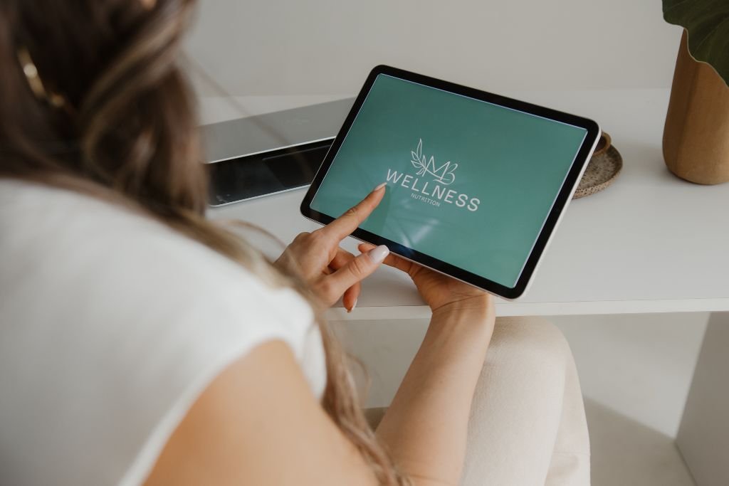 MB Wellness Nutrition app on tablet